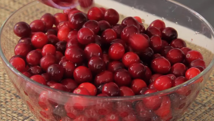 cranberries in bowl